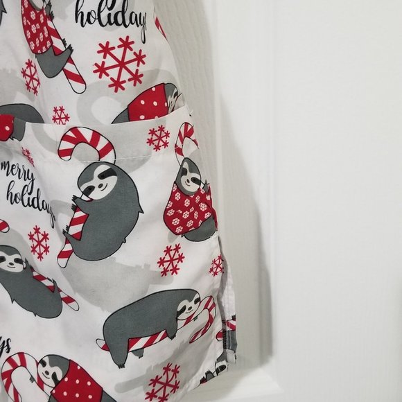 Cassandra O Christmassy scrub top size L - Picture 2 of 5